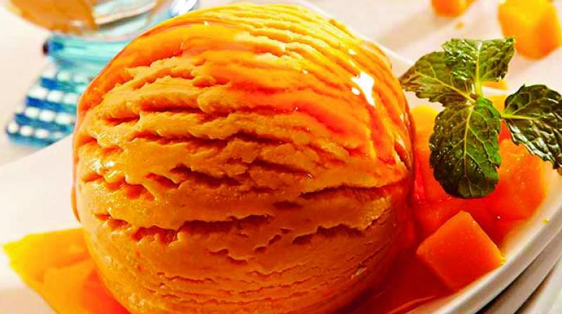 Mango ice-cream