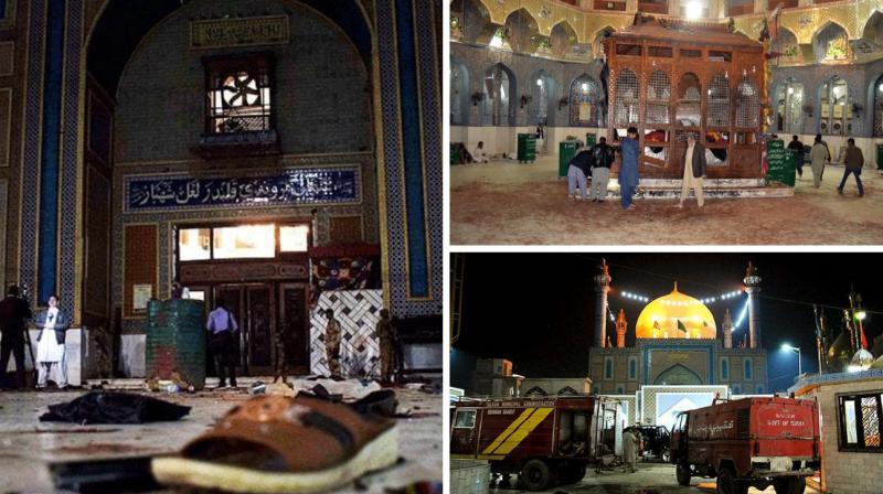 Suicide attack on Pakistani shrine kills 72, claimed by Islamic State