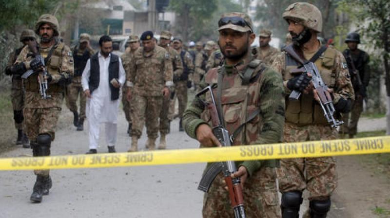According to Rangers, seven terrorists were killed in a shootout after they attacked a convoy of the paramilitary troops on the Super Highway near Kathor, Sindh. (Photo: Representational Image/AP)