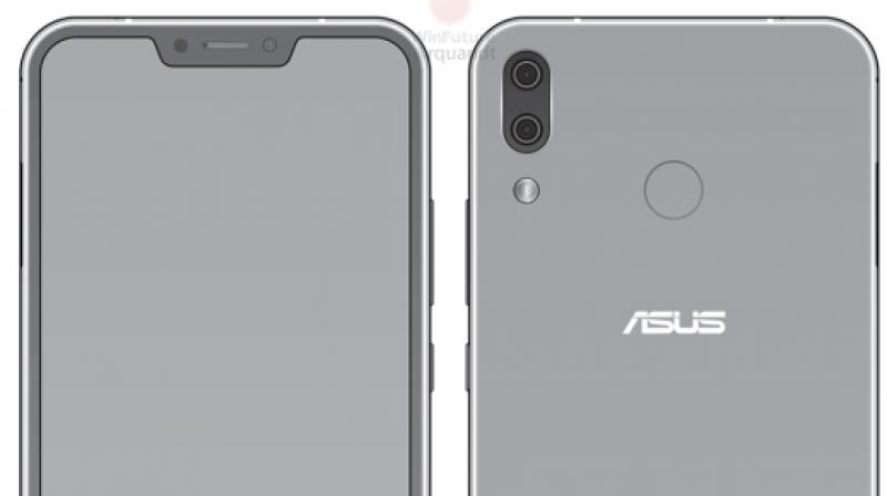 The bottom bezel is a slightly thicker than that of the iPhone X, which could be the only hint of this Asus being different from the Apple flagship.