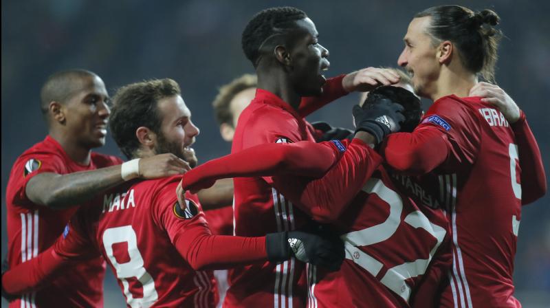 The victory confirmed United in second place in Group A behind Turkish side Fenerbahce. (Photo: AP)
