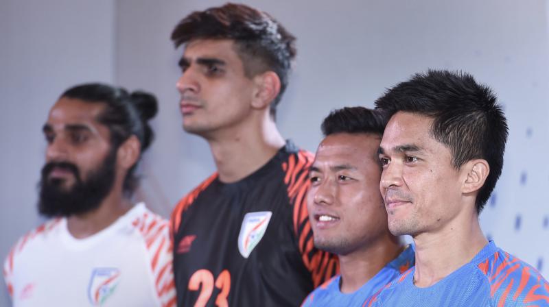 Chhetri is set to equal former captain Bhaichung Bhutias record of all time India appearances during the Asia Cup. (Photo: PTI)