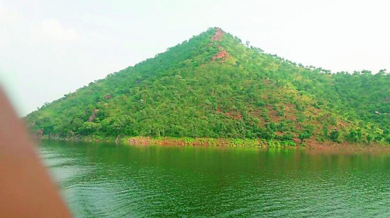 The cruise serice which is going to operated from Nagarjunasagar to srisailam on the stretch of river Krishna cruising between the hillocks. 	 (Photo: DC)
