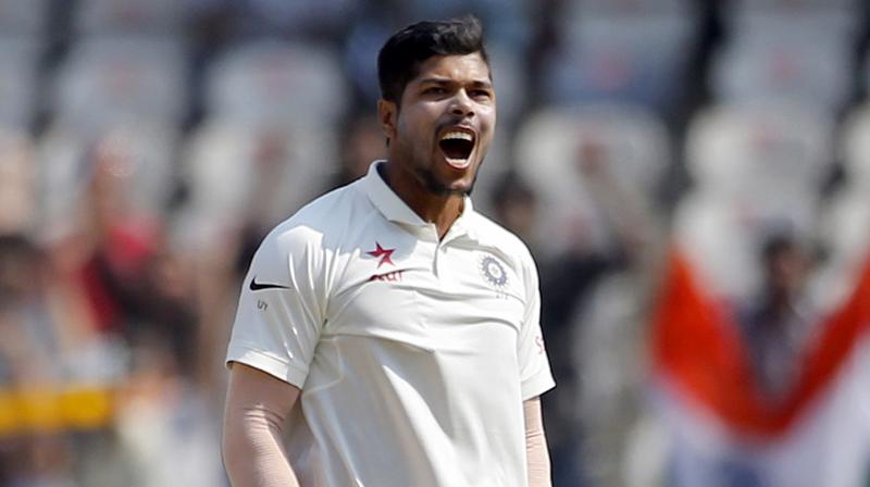 Umesh Yadav played 12 out of 13 Tests in a hectic home season, and his big moment came in the four-Test series against Australia, when he picked up 17 wickets and played a big role in India regaining the Border-Gavaskar Trophy. (Photo: AP)