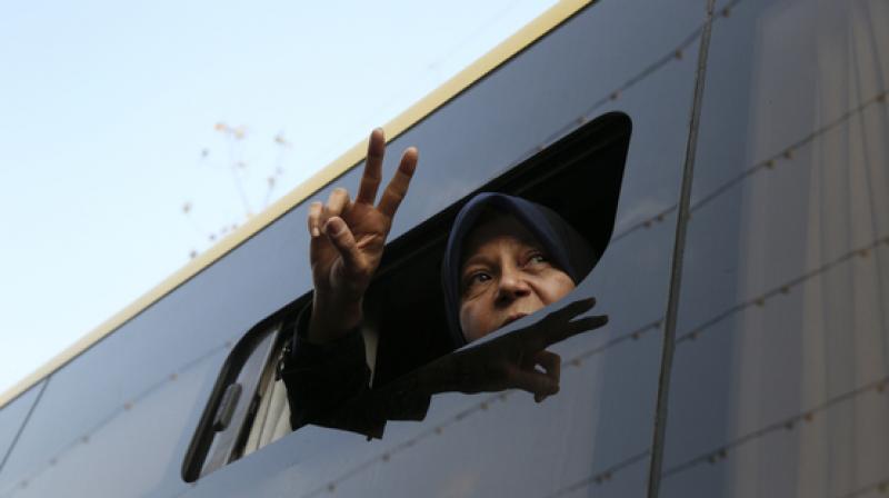 Faezeh Hashemi, daughter of former Iranian President Akbar Hashemi Rafsanjani. (Photo: AP)
