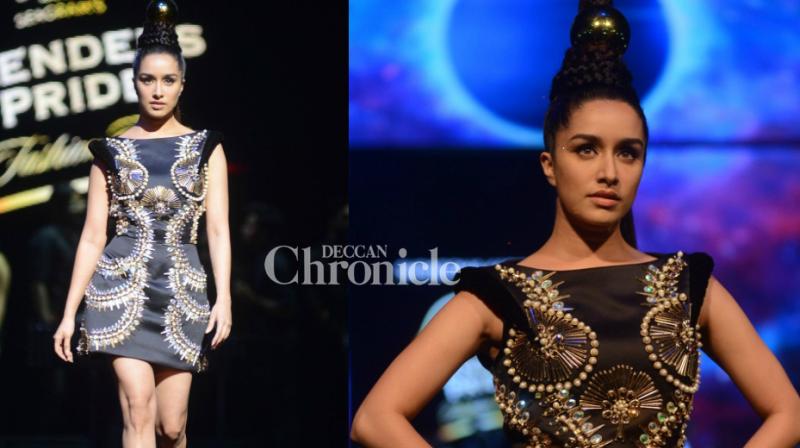 Shraddha Kapoor flaunts her distinct style as showstopper at fashion show