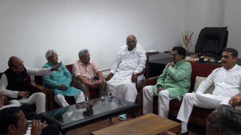 Opposition parties meet to discuss presidential candidate. (Photo: ANI | Twitter)