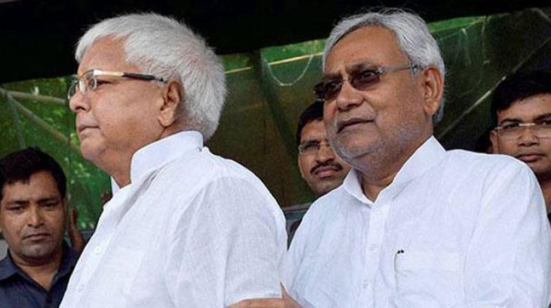 RJD chief Lalu Prasad Yadav with Bihar CM Nitish Kumar (Photo: PTI/File)