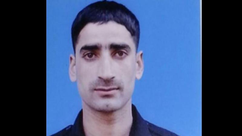 Territorial Army jawan Zahoor Thakur missing with a AK-47 from his camp in Baramullas Gantmulla (Photo: ANI | Twitter)