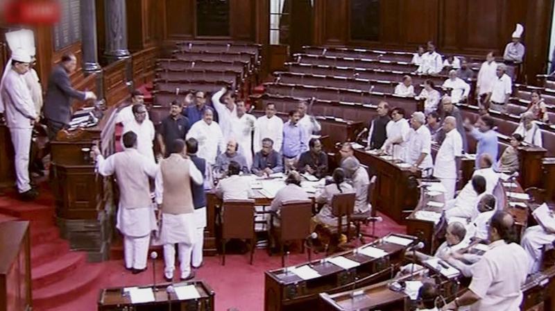 The issue of killings in the name of cow protection reverberated in the Rajya Sabha on Wednesday with the opposition creating noisy scenes. (P