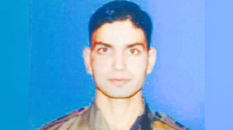 Lieutenant Umer Fayaz was abducted and killed by LeT militants in May, when he was attending a wedding of a relative. (Photo: ANI Twitter)