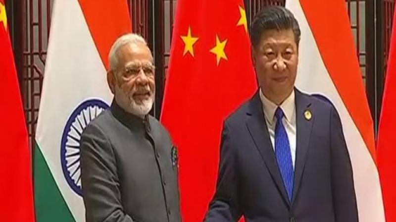 Prime Minister Narendra Modi meets Chinese President Xi Jingping on the sidelines of the BRICS summit. (Photo: ANI | Twitter)