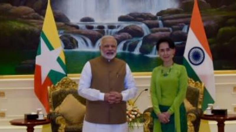 During his meeting with Myanmars state Counsellor Aung San Suu Kyi, Prime Minister Narendra Modi is expected to raise the issue of the exodus of the ethnic Rohingyas into neighbouring countries.