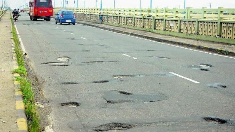 Though situated nearby the busy Besant road and despite the presence of a famous cinema, Annapurna, on it, the road is in a very bad shape. (Representational image)