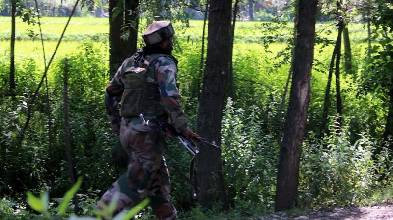 The search operation turned into an encounter after the militants opened fire on security forces. (Photo: DC/H U Naqash)