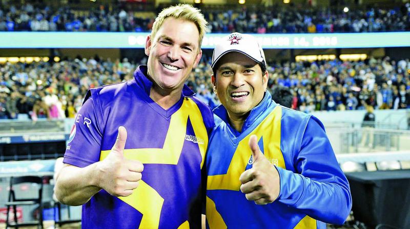 Shane Warne and Sachin Tendulkar.