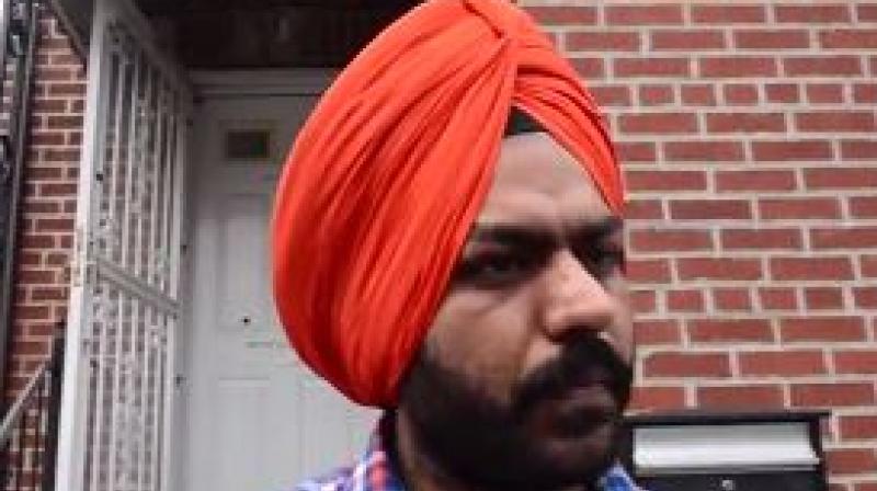 Singh said one of the men punched him in the arm. (Photo: Videograb)