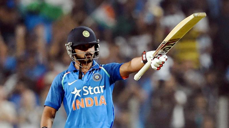 Kedar Jadhav was named Man-of-the-series in the recently concluded series against England. (Photo: PTI)