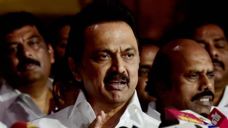 DMK working president MK Stalin said Tamil Nadu witnessed large-scale distribution of money to garner votes for the December 21 bypoll. (Photo: PTI/File)