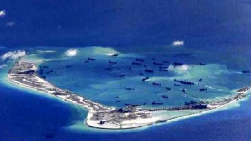 The comments came after images released by the US-based Asia Maritime Transparency Initiative (AMTI) showed a series of hexagonal structures on each of seven islets China constructed on uninhabitable rocks and reefs. (Photo: Representational Image)