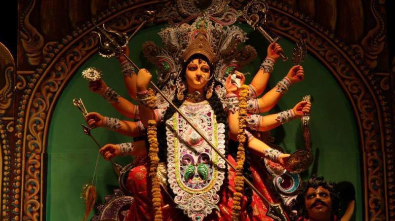 The puja is a must-see like Baghbazar Sarbojonin and Maddox Square in the itinerary among expatriate Indians, particularly Bengalis. (Photo: Facebook/London Durga Puja Dusherah Committee-Camden)