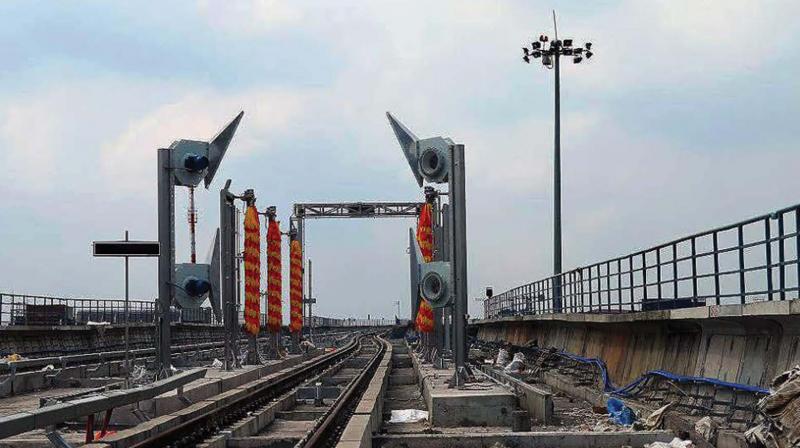 The automated washing plant at Muttom Yard.  (Photo: DC)