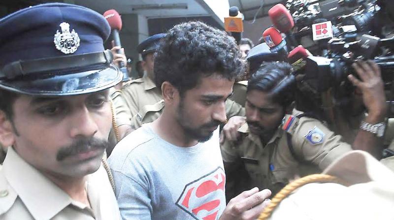 Nadeer brought to Medical College police station, Kozhikode on Monday. (Photo: DC)