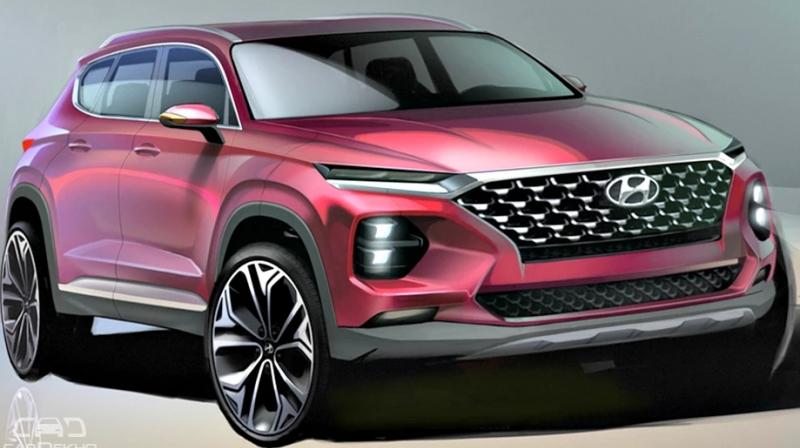 The fourth-gen Santa Fe looks sharper than ever and will have its world premiere in February ahead of its public debut at the 2018 Geneva Motor Show.
