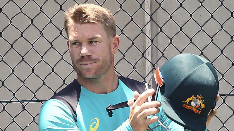 David Warner is serving a year-long ban from state and international cricket for his part in a plan to use sandpaper to tamper with the ball during the third Test in South Africa in March. (Photo: AP)