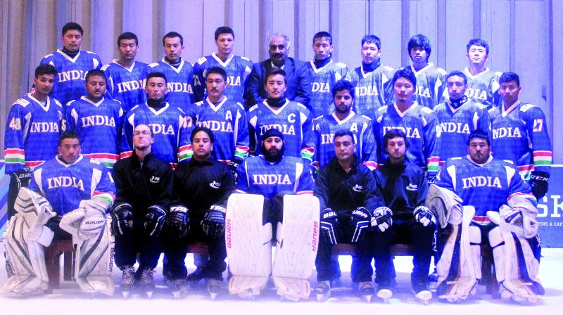 In 2015, the mens Indian ice hockey team was one of the first national teams to be crowd-funded in India. They raised over 5,00,000 which is a 162 per cent of what they were expecting. The funds let the team take part in the Asian Championship in Kuwait. Image via: Ice Hockey Association of India