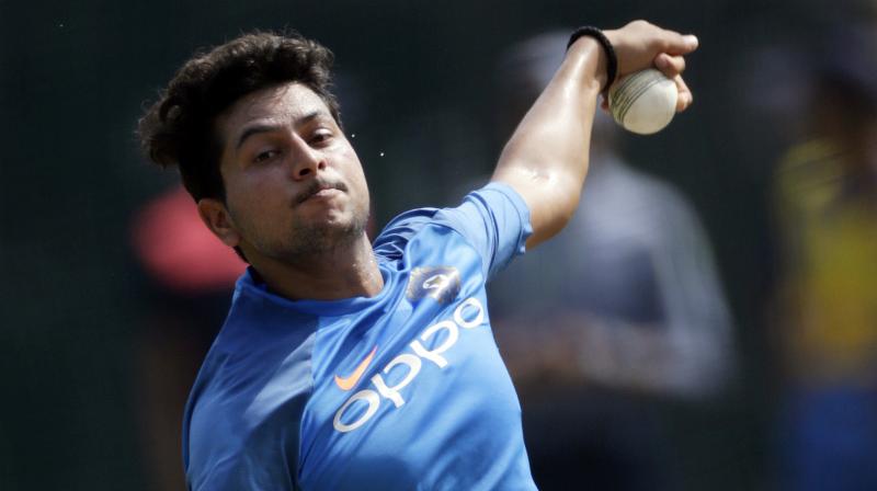 Kuldeep had to miss out the first T20I against South Africa after suffering a thumb injury.(Photo: AP)