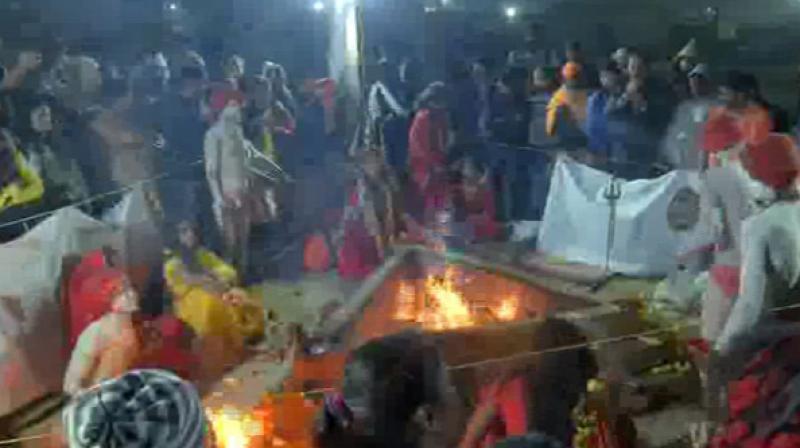 The Akhara, which is not officially recognised as a religious organisation, believes that their ancestors had played an instrumental role in helping Lord Rama to defeat the demon god Ravana in the epic Ramayana. (Photo: ANI)