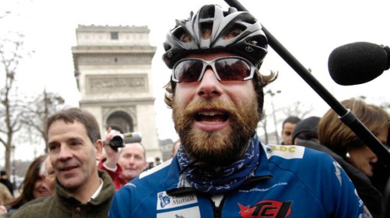 Mark Beaumont will attempt to travel 18,000 miles under his own steam, cycling for 16 hours a day. (Photo: AFP)