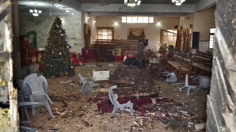 No group took responsibility of the attack but the Taliban militants targeted minorities including Christians in the past. (Photo: AP)