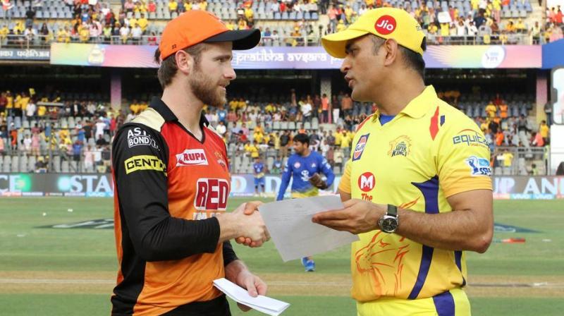 Chennai Super Kings, making a comeback to IPL after 2 years, will look to clinch a record-equalling 3rd title as they take on Sunrisers Hyderabad in IPL 2018 Final at the Wankhede Stadium in Mumbai on Sunday. (Photo: BCCI)
