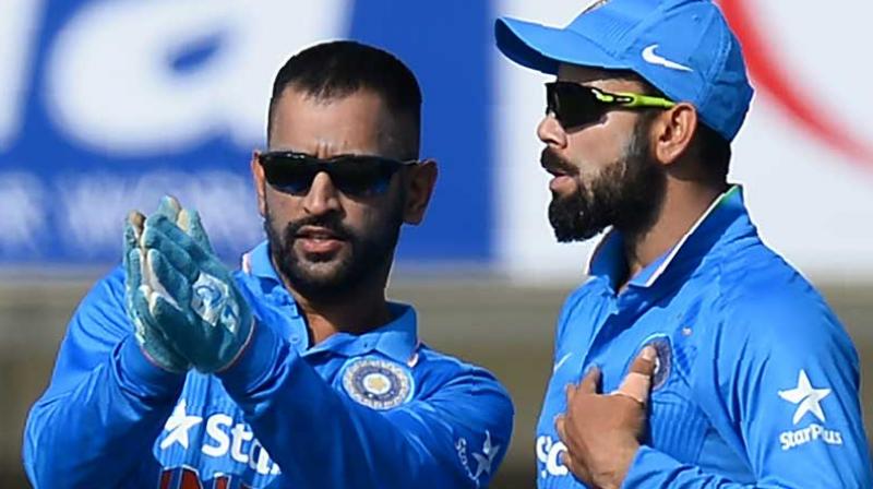 After MS Dhoni stepped down from Indias ODI and T20 captaincy, Virat Kohli, who leads Indias Test team, was named Indias captain in the limited-overs format. (Photo: AFP)