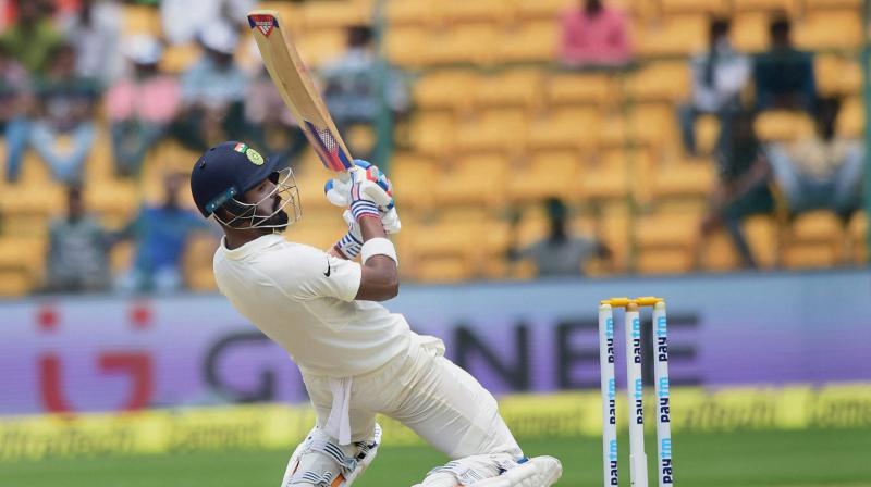 The 24-year-old opener had missed a century at the first innings after being dismissed at 90 while he got out on 51 in the second innings on Monday. (Photo: PTI)