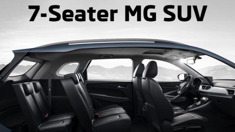 The 7-seat MG SUV will rival the Mahindra XUV500 and Tata Hexa in India.