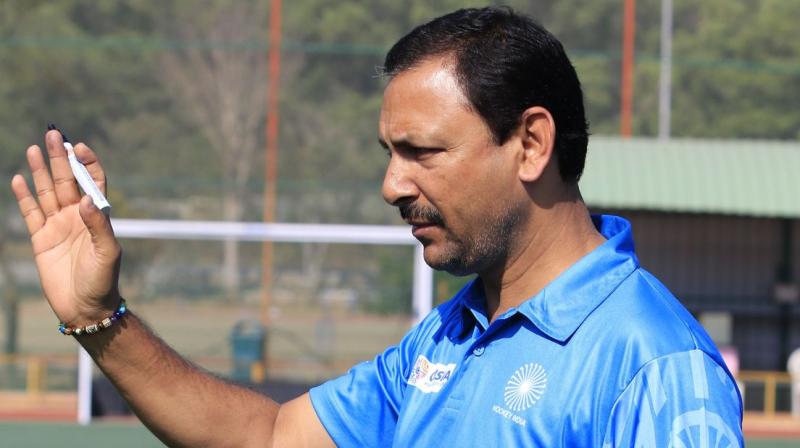 Harendra, who led the Indian Junior Mens Hockey team to the Uttar Pradesh Hockey Junior World Cup Lucknow 2016 title, was earlier named as the chief coach of the womens team in September 2017. (Photo: Hockey India/Twitter)