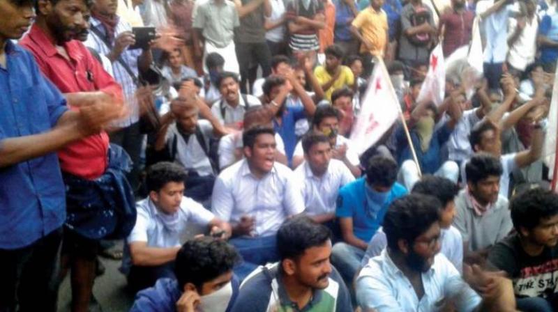 The demonstration by ABVP, BJPs student wing, to the secretariat on the same issue also allegedly turned violent and police made a lathicharge to disperse them, police said. (Representational Image)