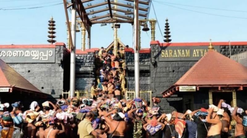 The plea challenging the ban has been filed by petitioners Indian Young Lawyers Association and others. (Photo: sabarimala.kerala.gov.in)