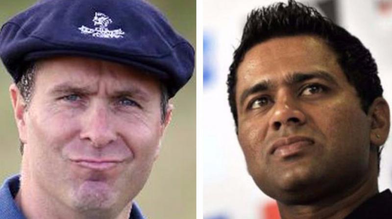Michael Vaughan and Aakash Chopra were involved in a war of words on Twitter over Kagiso Rabadas one-match ban. (Photo: AFP / BCCI)