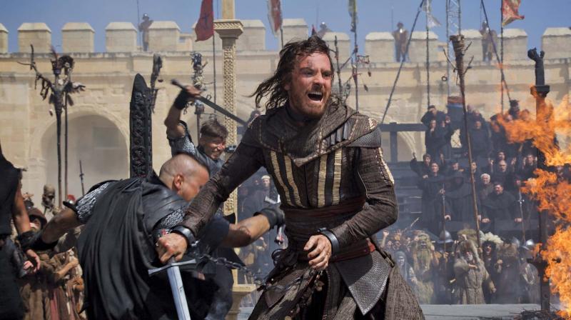 A still from the movie Assassins Creed