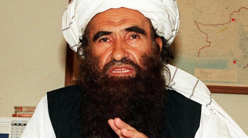 Ffounder of the Haqqani network Maulvi Jalaluddin Haqqani, gestures as he speaks with a group of media representatives in Pakistans city of Islamabad. (Photo: AFP/ File)