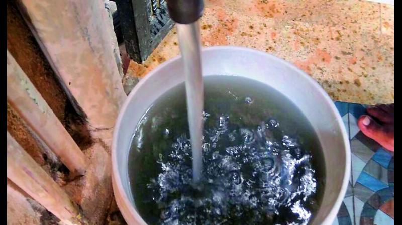 Sanjaynagar residents in Baghlingampally have been getting contaminated water.