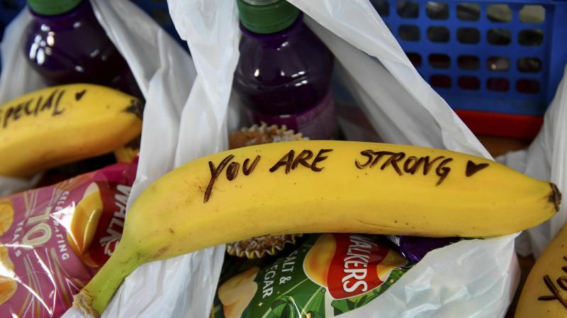 Message on a banana