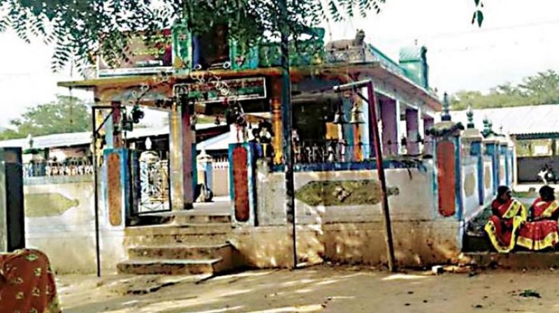 Kichuguththi Maramma temple at Sulawadi in Chamarajanagar district.