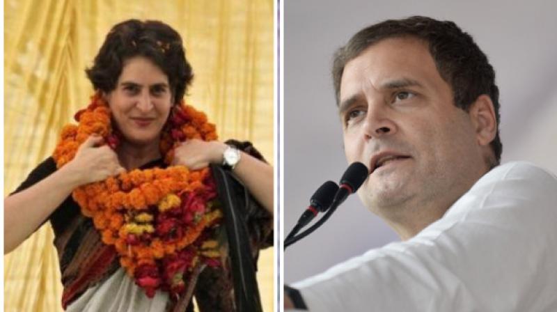 Priyanka attended the meeting at Rahuls residence with other Congress leaders and discussed the strategy for Uttar Pradesh-East as she has been made the general secretary for the region. (Photo: ANI)