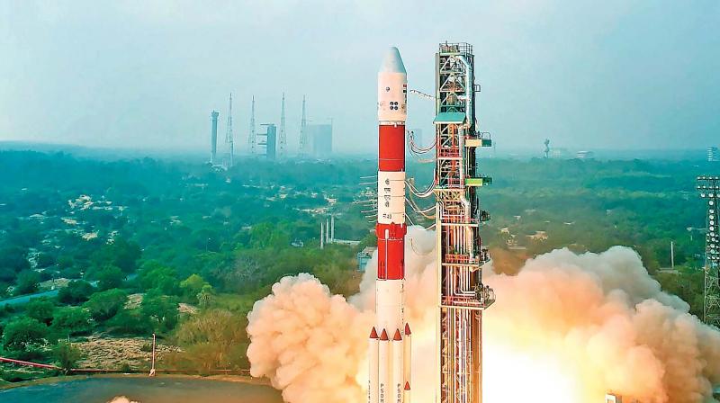 Following the 28-hour countdown, the 44-metre tall PSLV-C40 rocket lifted off from the first launch pad of Satish Dhawan Space Centre in Sriharikota at 9.29 am.