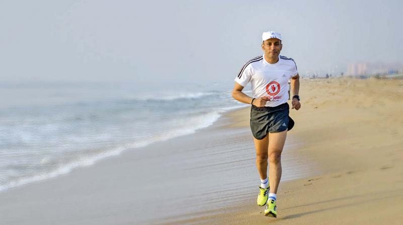 Neville J. Bilimoria covered a total distance of 216.4 km in 12 hours (running and cycling, combined) in this years D2D held recently and might have as well broken his own Limca Record.